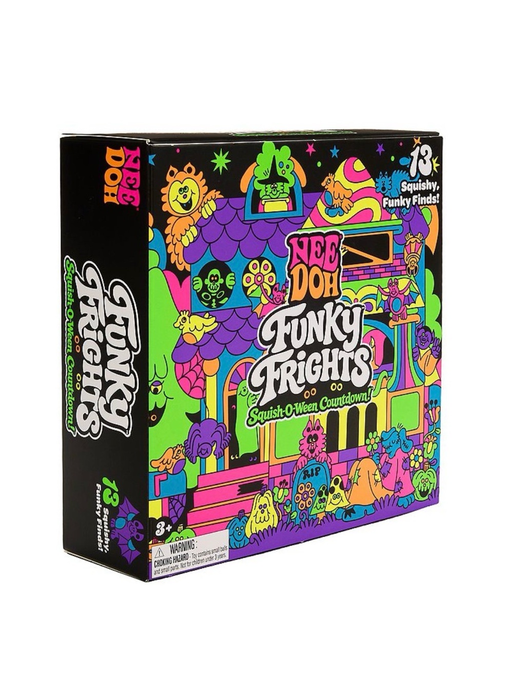 Needoh Funky Frights Squish-O-Ween Countdown - Neon Multi - NWT - 4 Available